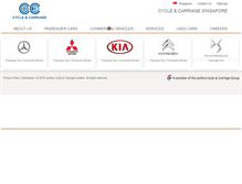 Tablet Screenshot of cyclecarriage.com.sg